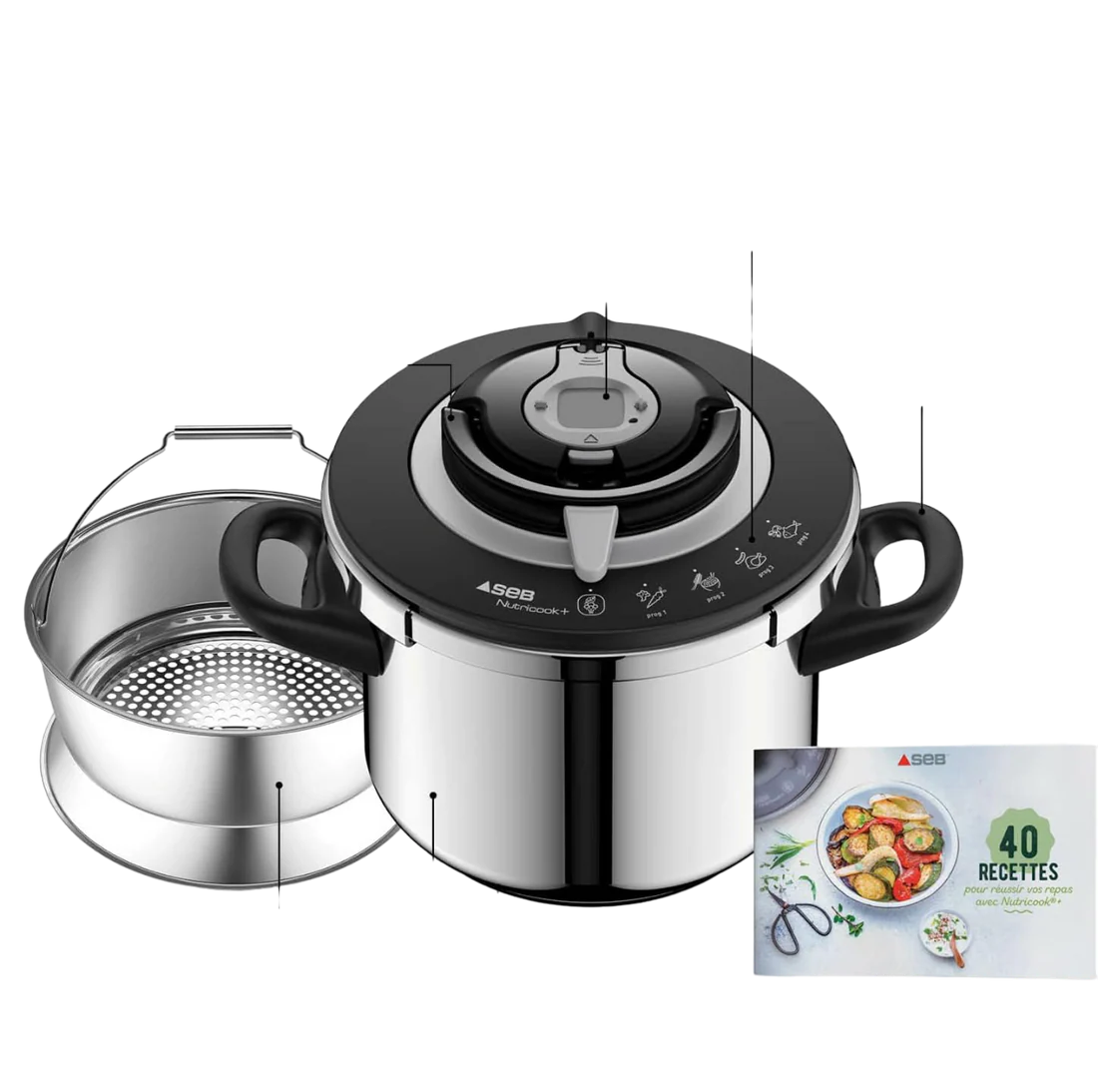 NUTRICOOK®+ Cocotte-minute seb® inox induction